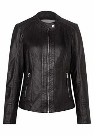 Cecil 211094 Lederjacke Damen, Schwarz