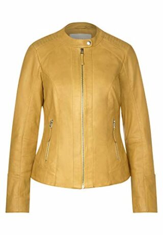 Cecil Creamy Lederjacke Damen, Gelb