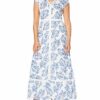 Comma 81.006.81.2303 A-Linien-Kleid, Sommerkleid, Blau
