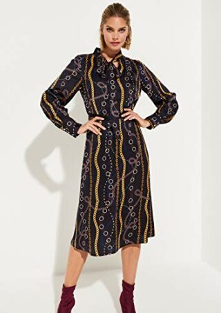 Comma 81.910.82.5137 A-Linien-Kleid, Bunt