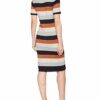 Comma 81709824132 Strickkleid, Orange