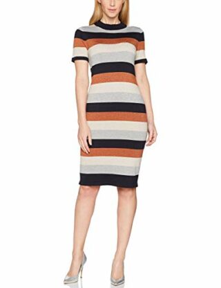 Comma 81709824132 Strickkleid, Orange