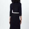 Comma 85.899.82.0897 Strickkleid, Schwarz