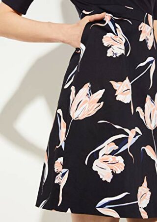 Comma 85.899.82.1036 A-Linien-Kleid, Bunt