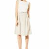 Comma 8E.095.82.5636 A-Linien-Kleid, Beige