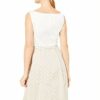 Comma 8E.095.82.5636 A-Linien-Kleid, Beige