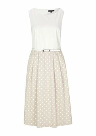 Comma 8E.095.82.5636 A-Linien-Kleid, Beige