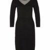 Comma 8E.895.82.4806 Strickkleid, Schwarz