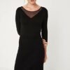 Comma 8E.895.82.4806 Strickkleid, Schwarz