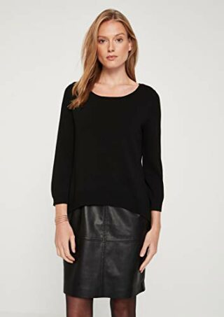 Comma 8E.895.82.4810 Strickkleid, Schwarz