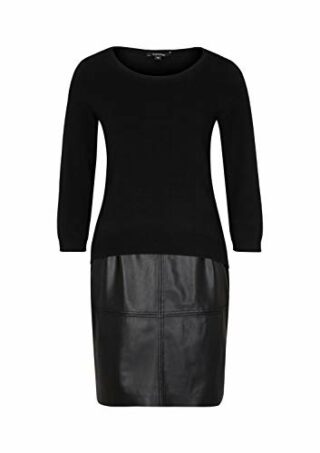 Comma 8E.895.82.4810 Strickkleid, Schwarz