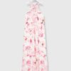 Comma 8T.005.81.2262 langes Sommerkleid, Pink
