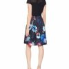 Comma 8T.802.82.4392 A-Linien-Kleid, Bunt