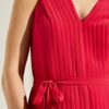 Comma 8T.905.82.4966 A-Linien-Kleid, Rot