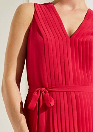 Comma 8T.905.82.4966 A-Linien-Kleid, Rot