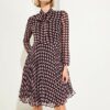 Comma 8T.910.82.5100 A-Linien-Kleid, Bunt