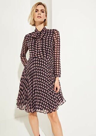 Comma 8T.910.82.5100 A-Linien-Kleid, Bunt