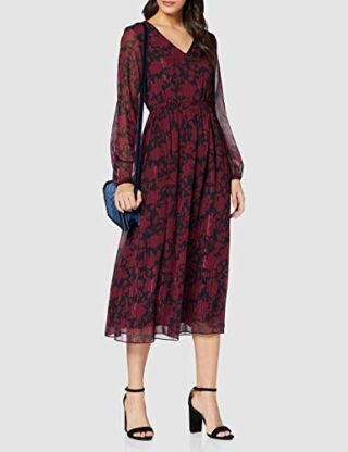 Comma 8T.910.82.6364 A-Linien-Kleid, Bunt