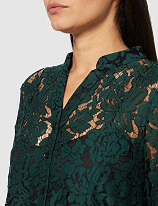 Comma 8T.911.82.6681 Ausgestelltes Kleid, Grün