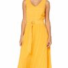 Comma 8t.006.82.5309 A-Linien-Kleid, Sommerkleid, Gelb