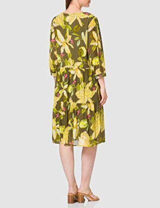 Comma A-Linien Kleid, Blumenmuster, Bunt