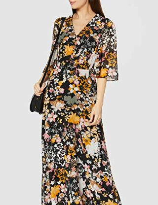 Comma A-Linien-Kleid, Braun