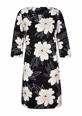 Comma A-Linien-Kleid, Schwarz