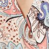 Comma A-Linien-Kleid lang, Bunt