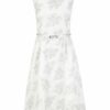 Comma Abendkleid in A-Linie, Weiß
