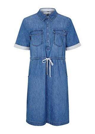 Comma CI 88.003.82.5283 Hemdblusenkleid, Blau