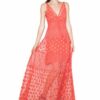DESIGUAL Abendkleid, lang, ärmellos, Orange