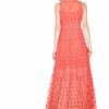 DESIGUAL Abendkleid, lang, ärmellos, Orange