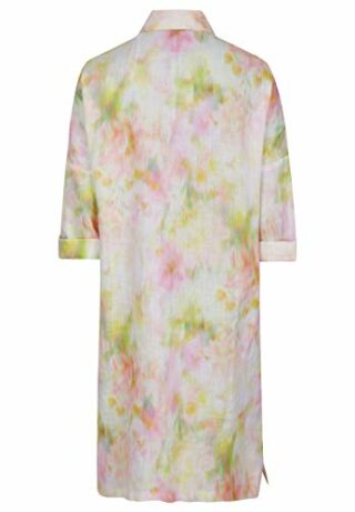Daniel Hechter Leinen-Kleid, Hemdblusenkleid, Bunt