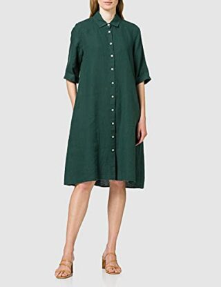 Daniel Hechter Leinenkleid, Grün