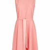 Daniel Hechter Modernes A-Linien-Kleid mit Gürtelschleife, Pink