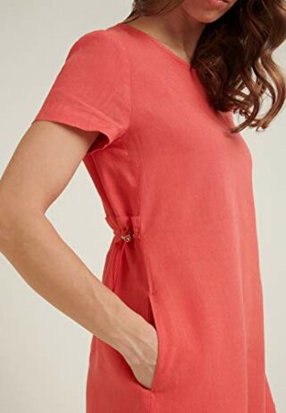 Daniel Hechter Sommerliches Leinen-Kleid, Orange