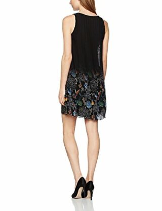 Desigual Casual Midikleid mit Blumenmuster, Schwarz