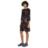 Desigual Dress LEIA Minikleid mit Blumenmuster, Schwarz