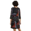 Desigual Dress LEIA Minikleid mit Blumenmuster, Schwarz