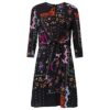 Desigual Dress LEIA Minikleid mit Blumenmuster, Schwarz