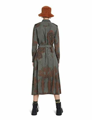 Desigual Vest_Guardians Hemdblusenkleid, Grün