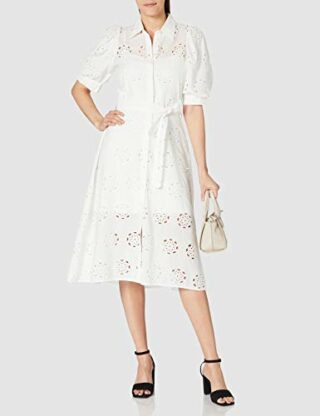Desigual Vest_Noria A-Linien-Kleid, Weiß