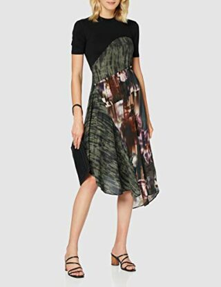 Desigual Vest_Taipei Midikleid, Schwarz