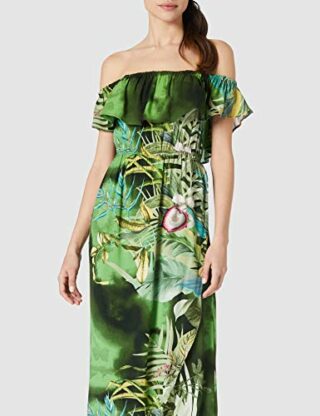 Desigual Vest_Tucson A-Linien-Kleid, Grün