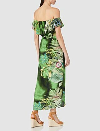 Desigual Vest_Tucson A-Linien-Kleid, Grün