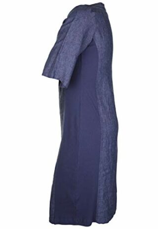 Doris Streich Leinenkleid im Denim-Stil, Blau