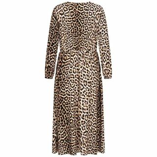 Drykorn CALSEY Maxi-Kleid aus Viskose, Beige