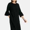 EMILIA LAY Abendkleid mit 3/4-Arm, Schwarz