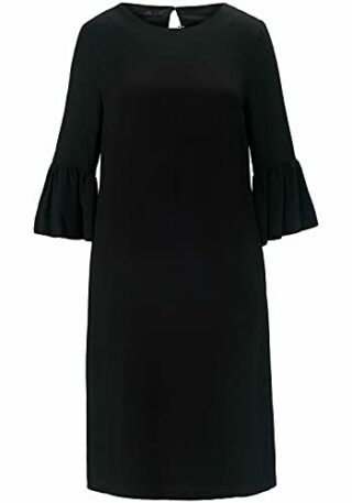 EMILIA LAY Abendkleid mit 3/4-Arm, Schwarz