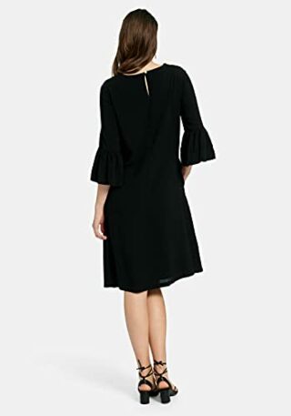 EMILIA LAY Abendkleid mit 3/4-Arm, Schwarz